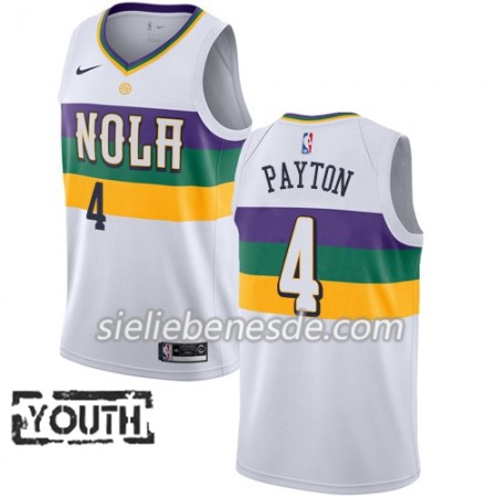 Kinder NBA New Orleans Pelicans Trikot Elfrid Payton 4 2018-19 Nike City Edition Weiß Swingman